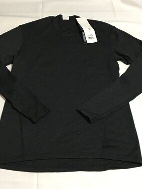 Massif FR Flame Resistant HotJohns Crew Long Sleeve Shirt Black Medium NWT